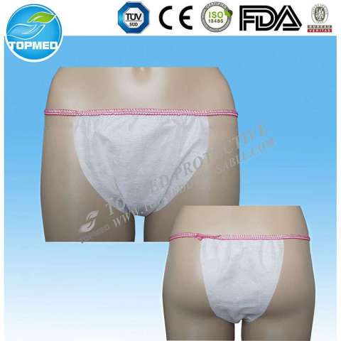 Beauty and SPA Disposable Underwear for Women, Ladies Tanga